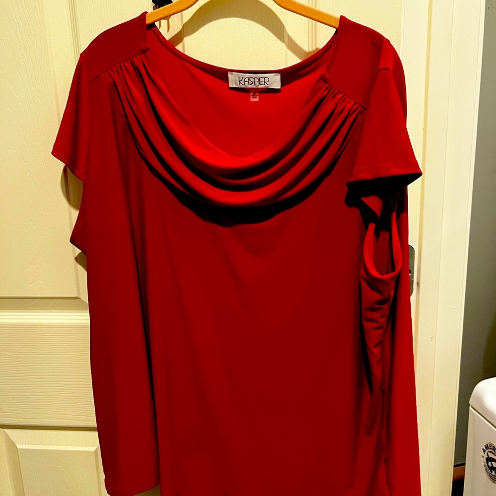 Kasper red like new women 2XL.